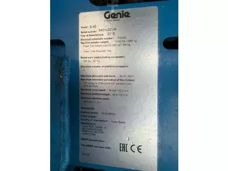 Annet 2018  Genie S45 (10)