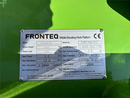 Schaarhoogwerker 2024  Fronteq FS0607E (32)