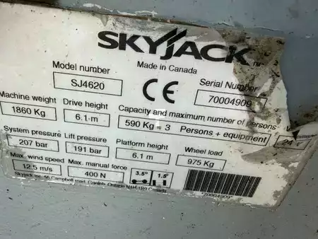 Scissors Lifts 2007  Skyjack SJ 4620 8.1m Schaarhoogwerker / scissor lift (12)