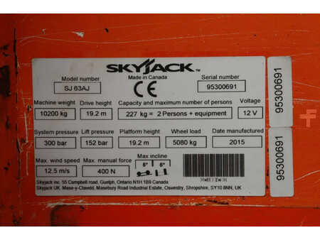 Gelenkteleskopbühne 2015  Skyjack SJ 63AJ (21)