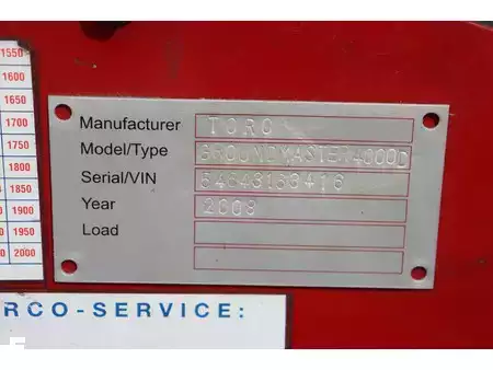Veegmachine 2008  Toro GROUNDMASTER 4000D (34)