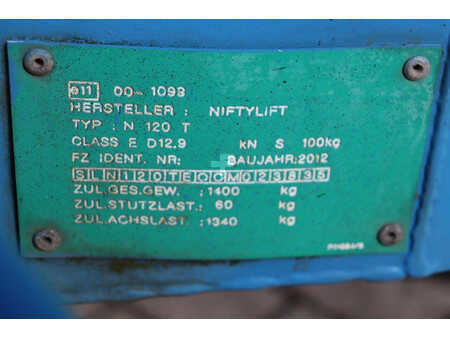 Podnośnik przegubowy 2012  Niftylift N120T (27)