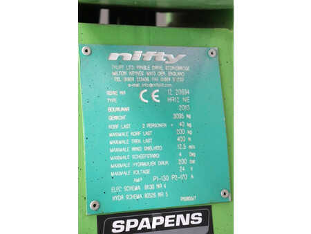 Articulating boom 2010  Niftylift HR12 NE (20)