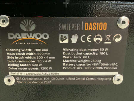 Zamiatarka 2024  Daewoo DAS100 (14)