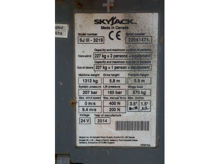 Schaarhoogwerker 2014  Skyjack SJ3219 (15)
