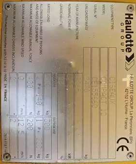 Sakse arbejds platform 2015  Haulotte Compact 12 (2)