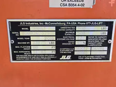 Plataforma Articulada 2019  JLG 800AJ (19)
