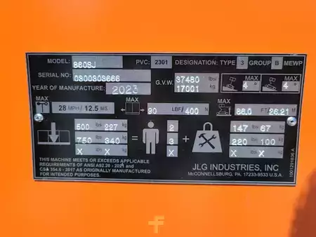Plataforma Telescópica 2023  JLG 860SJ (18)