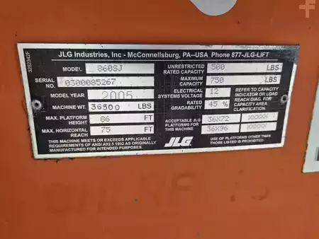 Plataforma Telescópica 2005  JLG 860SJ (12)