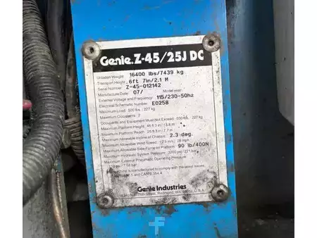 Plataformas articuladas - Genie Z45 25JDC Hoogwerker (18)