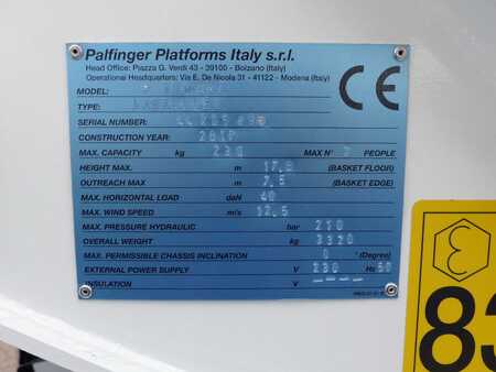 Piattaforme autocarrate 2019 Palfinger P 200 A X E (14)