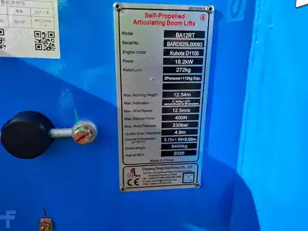 Nacelle articulée 2026  Dingli BA12RT | 2026 (19)