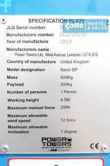 Henkilönostimet 2019  Power Tower Tower Nano SP | 2019 (15)