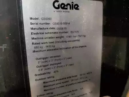 Piattaforme aeree a pantografo 2015  Genie GS-5390 RT (12)