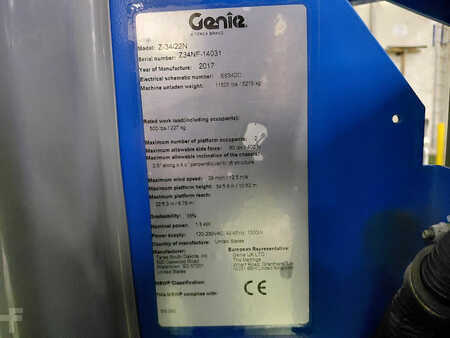 Kloubová pracovní plošina 2016  Genie Z-34/22N (12)