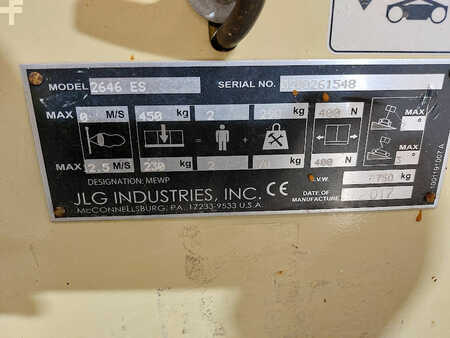Scherenarbeitsbühne 2017  JLG 2646ES (10)