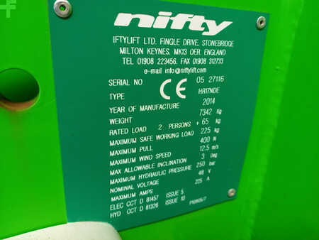 Knikarmhoogwerker 2014  Niftylift HR17NDE (10)