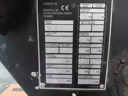 Nacelle articulée 2017  Manitou MAN'GO 12 (10)