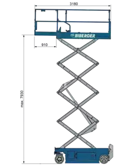 Scherenarbeitsbühne  Genie GS 2632 E-Drive Next Gen (6)