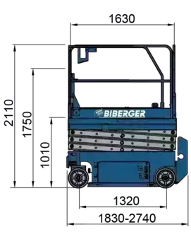 Scherenarbeitsbühne  Genie GS 1932 (9)