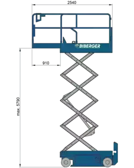 Scherenarbeitsbühne  Genie GS 1932 (12)
