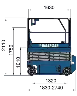 Scherenarbeitsbühne  Genie GS 1932 E-Drive (10)