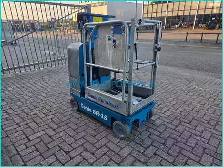 Vertical mast lift 2007  Genie GR 15 non marking + 6.5m + charger (3)