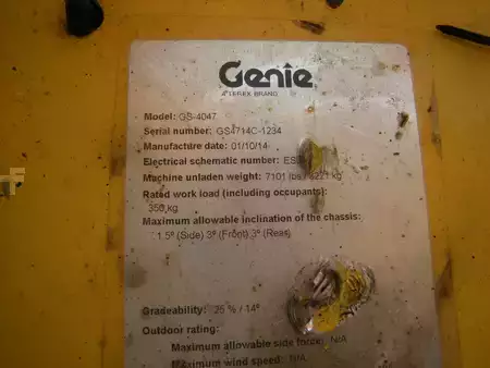 Scherenarbeitsbühne 2014  Genie GS 4047 (ID1234) (12)