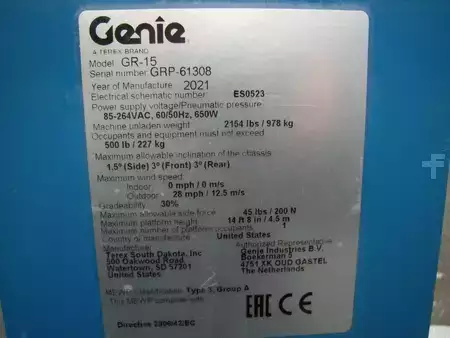 Vertical mast lift 2021  Genie GR-15 (18)