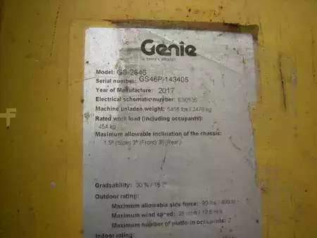 Nacelle à ciseaux 2017  Genie GS 2646 (ID3405) (17)