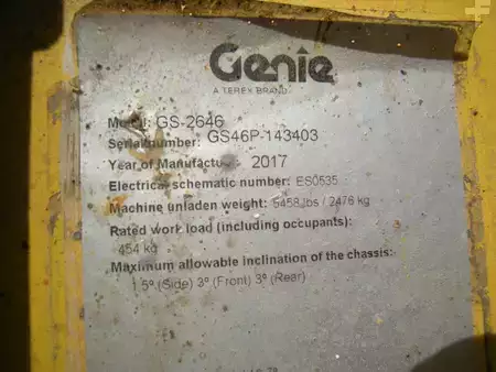 Nacelle à ciseaux 2017  Genie GS 2646 (ID3403) (15)