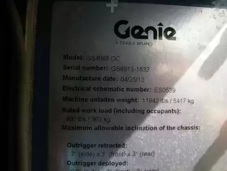 Schaarhoogwerker 2013  Genie GS 4069 DC (ID1832) (26)