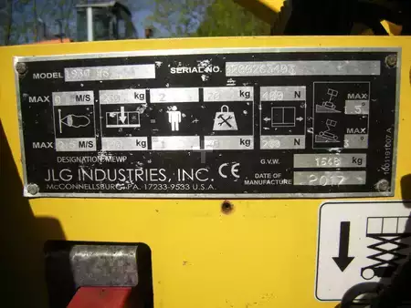 Pracovní plošina s nůžkovým zdvihem 2017  JLG 1930 ES (ID3403) (17)