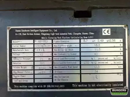 Articulating boom 2022  Sinoboom AB18EJ (AB600EJ) (8)