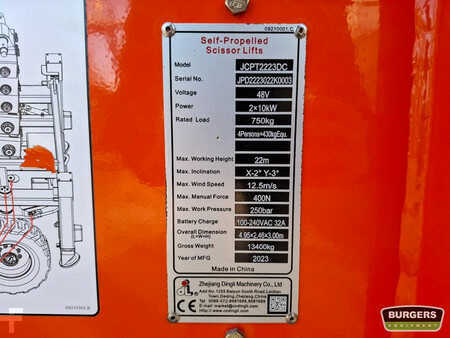 Nacelle à ciseaux 2023  Dingli JCPT2223DC (6)