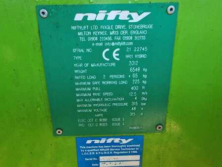 Plataformas articuladas 2012 Niftylift HR21 HYBRID 4x4 knikarmhoogwerker nifty hoogwerker (8)