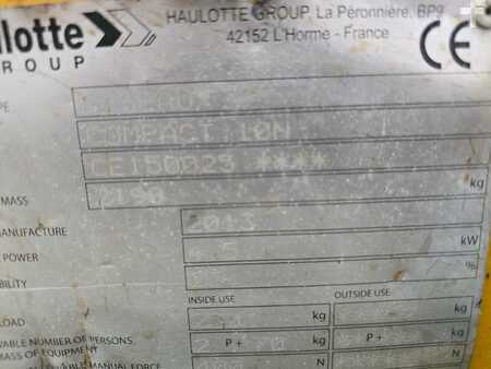 Sakse arbejds platform 2013 Haulotte Compact 10N elektrische schaarhoogwerker schaarlif (9)