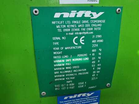 Podnośnik przegubowy 2014 Niftylift HR 21 4x4 Hybride hoogwerker knikarmhoogwerker 21m (18)