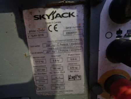 Ollós munka emelvény 2012 SkyJack SJ 3219 elektro schaarhoogwerker schaarlift sj3219 (10)