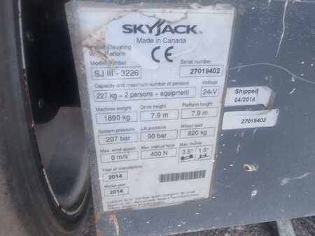 Sakse arbejds platform 2014 SkyJack SJ3226 elektrische schaarhoogwerker schaarlift 10m (7)