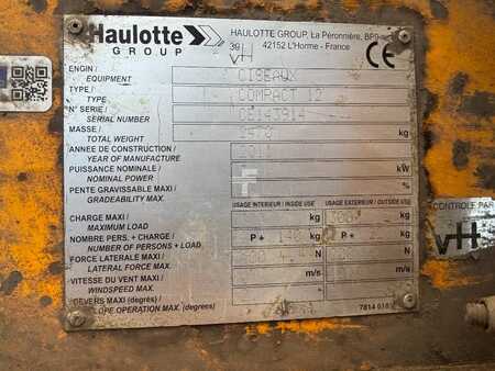 Sakse arbejds platform 2011  Haulotte Compact 12 12m schaarlift hoogwerker Haulotte (12)