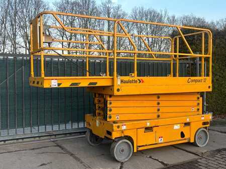 Sakse arbejds platform 2011  Haulotte Compact 12 12m schaarlift hoogwerker Haulotte (2)