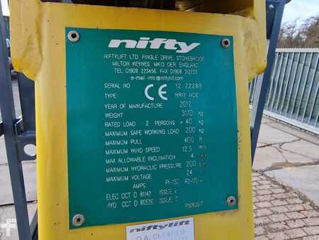 Kloubová pracovní plošina 2012  Niftylift HR12NDE hybride knikarmhoogwerker hoogwerker nifty (15)