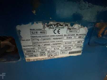 Scherenarbeitsbühne 2012  SkyJack SJ 4632 12m schaarlift skyjack schaarhoogwerker (11)