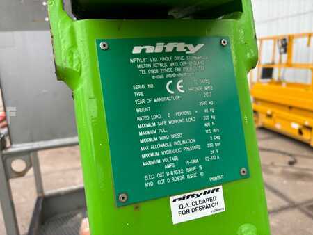 Csukló munka emelvény 2017  Niftylift HR 12 NDE knikarmhoogwerker 12m nifty hoogwerker (14)
