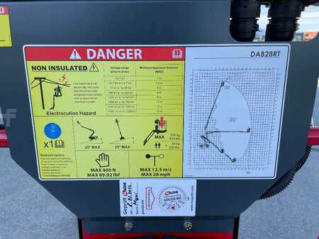 Articulated Boom 2021 Magni DAB28RT, 28m articulating boom lift, 250kg (12)