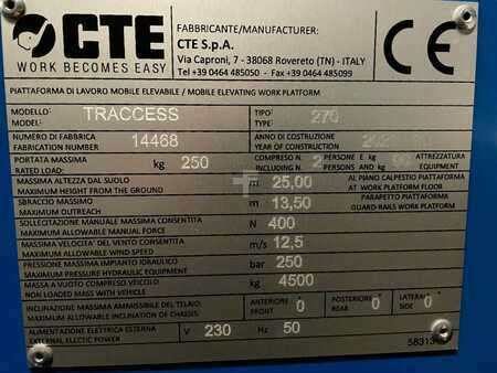 Led arbejdsplatform 2021 CTE Traccess 270, Bi-Energy, Kettenbühne, Raupe (13)