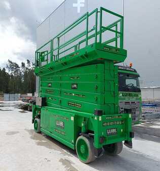 HAB S280-12 E4WDS AC, 28m,scissor lift, Hochregalbühne