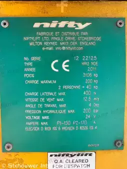 Nacelle articulée 2011  Niftylift HR12 NE Nifty Lift HR12NE Niftylift HR 12 (13)