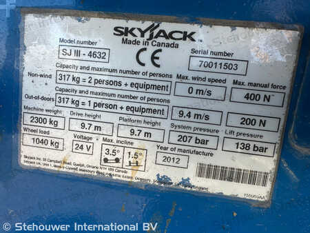 Schaarhoogwerker 2012  Skyjack SJ4632 SJ 4632 (10)